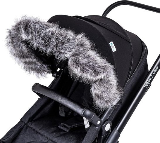 For Your Little One Fur Hood Trim Pram Compatible on Mamas & Papas